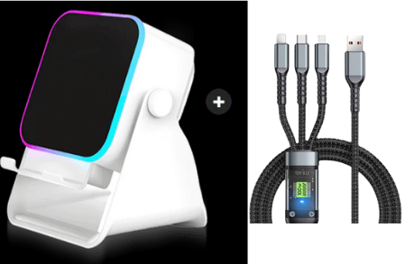 💎 5-IN-1 WIRELESS SPEAKER STAND! 💎 Induction Audio, Phone Holder & Ambient Light