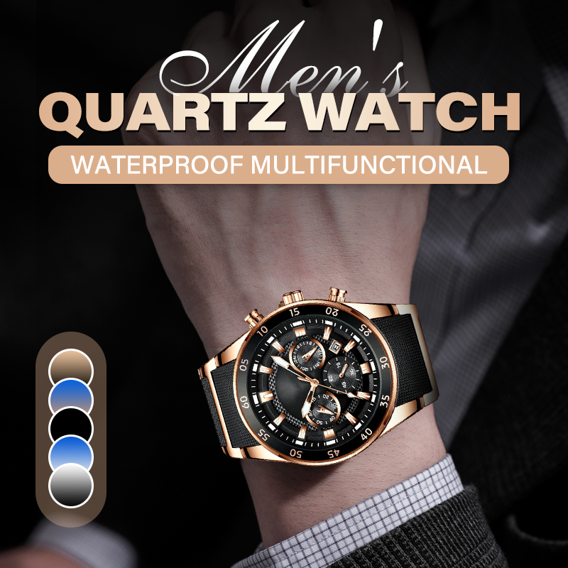 💎Men's Waterproof Multifunctional Quartz Watch
