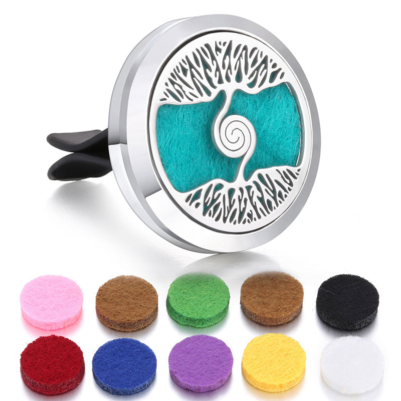 🔥Air Freshing Car Vent Diffuser Set with Clip & 10 Aroma Pads