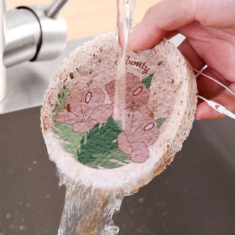 Scrub & Wipe Compressed Wood Pulp Sponges（BUY 3 GET 5 FREE）
