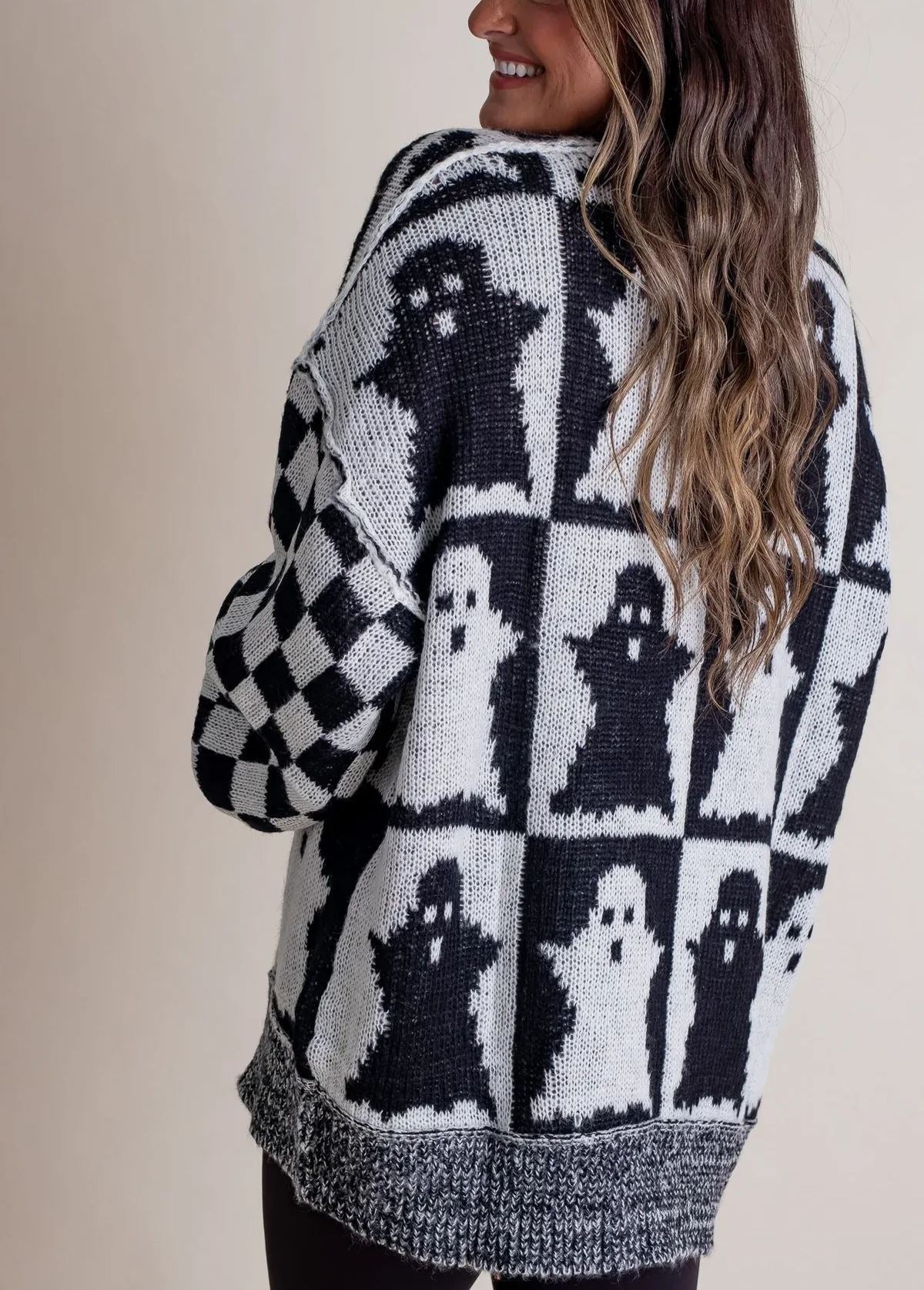 🔥2024 Halloween Checkered Sweater