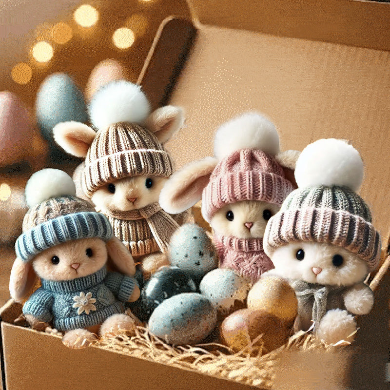 🐇Easter Promotion🔥Handmade Lucky Comfort Bunny(With Warm Text Card)🎁