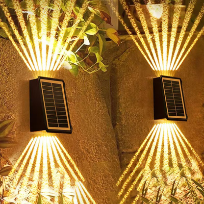 Solar Outdoor Waterproof Wall Light Set