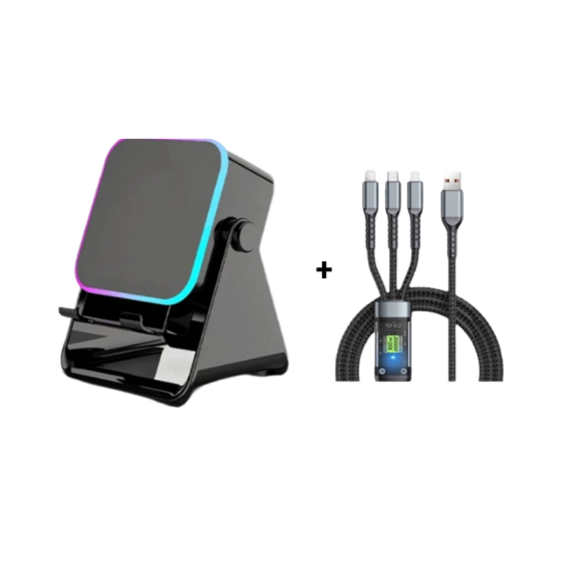 💎 5-IN-1 WIRELESS SPEAKER STAND! 💎 Induction Audio, Phone Holder & Ambient Light