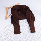 ✨New Arrival✨Women's Solid Knitted Sweater Scarf with Sleeves