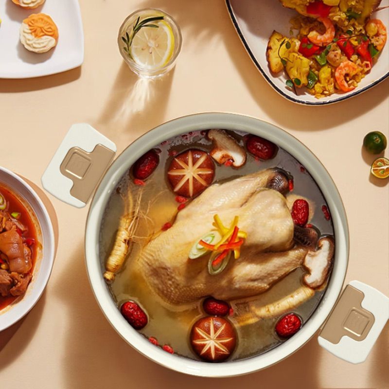 Non-stick Enamel Micro Pressure Cooker（Free Shipping）