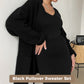 Women's Casual Knit Cardigan Sweater & High Waist Skirt 2-Piece Set