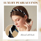 🔥Hot Sale💥Vintage High Cranium Artificial Pearl Hairband