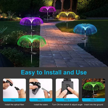 Solar Garden Lamp – Color-Changing Jellyfish Lamp