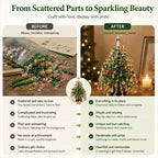 🎄✨ DIY Beaded Christmas Tree Kit – 🎅Create Your Own Sparkling Holiday Decoration