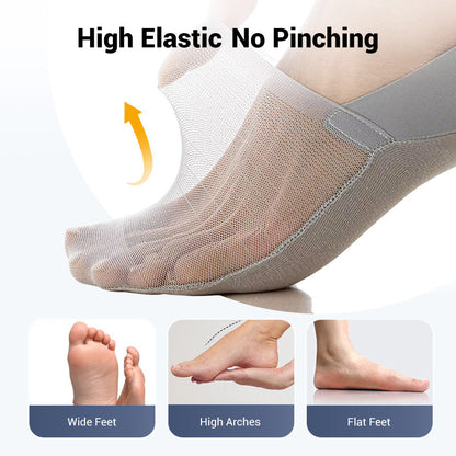 💥5 Pairs Ice Silk No-Show Socks Set