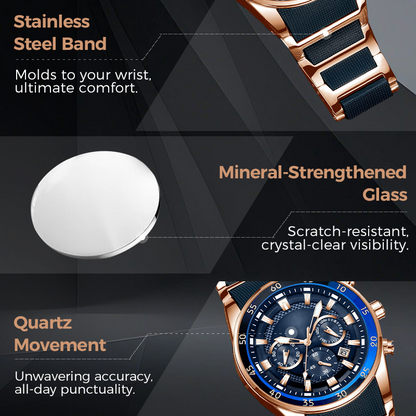 💎Men's Waterproof Multifunctional Quartz Watch