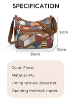 🔥New Fashion PU Soft Leather Color Matching Shoulder Bag👜