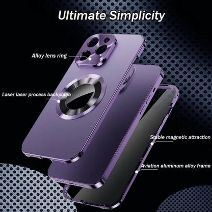 Double-sided Electroplated Glass Magnetic Phone Case