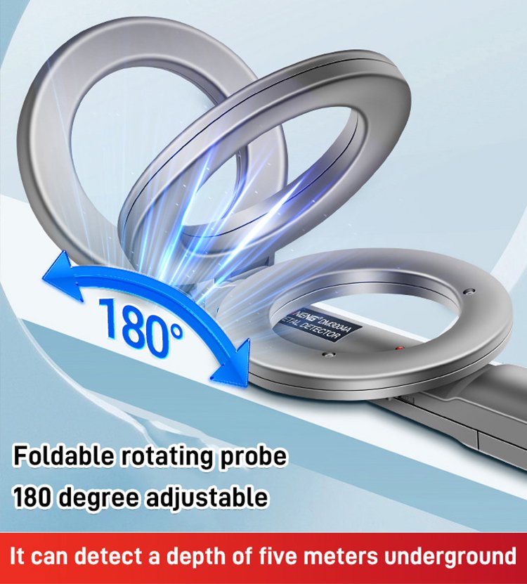 High Sensitive Detection LED Flashing Alarm Metal Detector