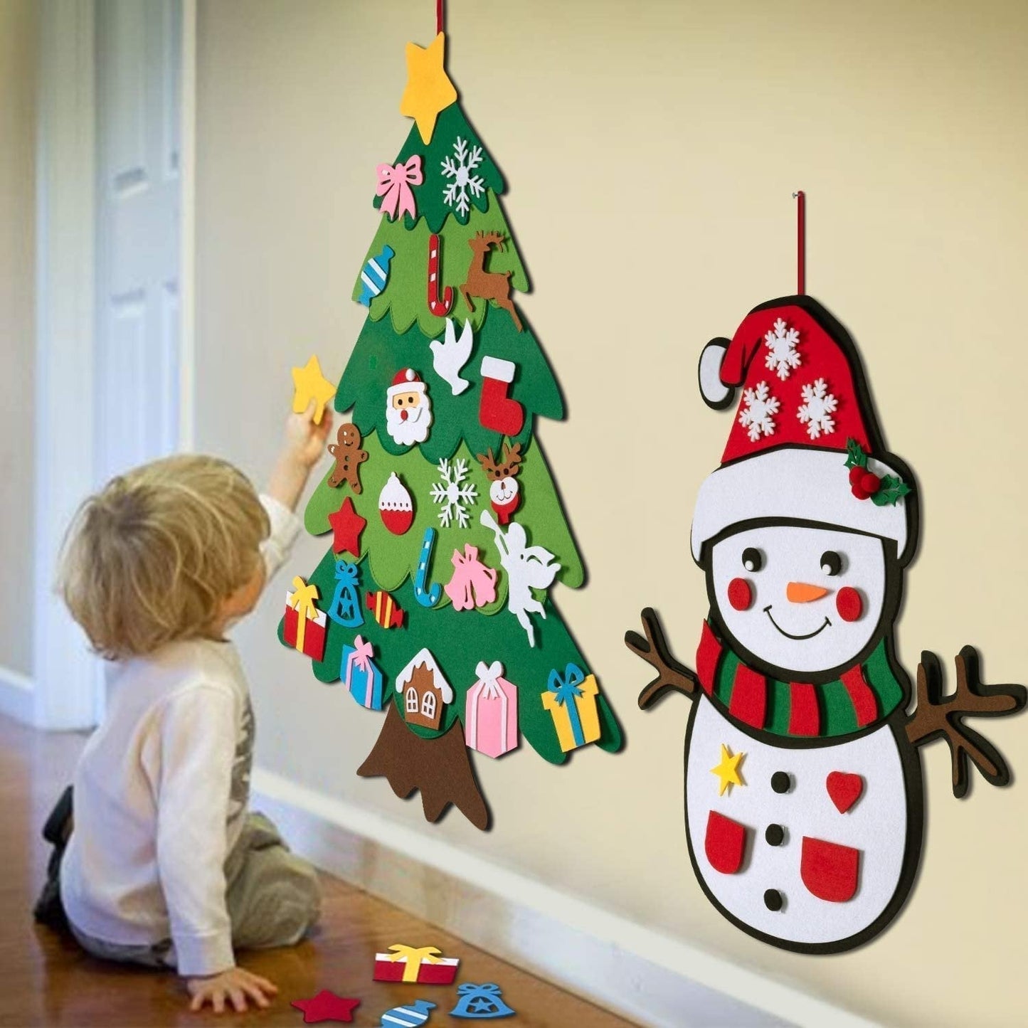🎄🎅DIY Christmas Tree with Detachable Ornaments