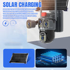 💥New Hot Sale🎥 Triple-Lens Solar 360° Dome Camera✈️ free shipping