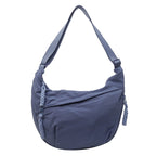 👜Women's Fashion Plain Color Nylon Crossbody Hobo Bag