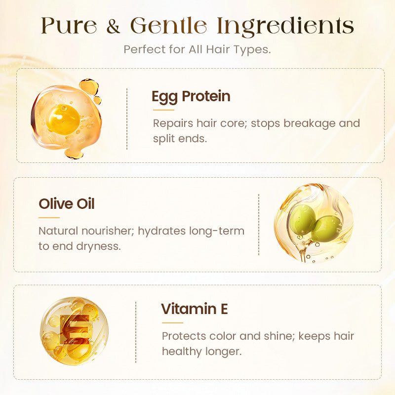 🔥Intensive Egg Protein Hair Repair Oil|Buy 2 Get 1 Free✨