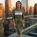 💖 Women's Stand Collar Jacket & Dress Set❄️