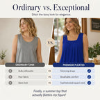 Square Neck Sleeveless Tank Top