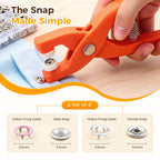 🔥Metal Snap Buttons with Fastener Plier Tool Kit