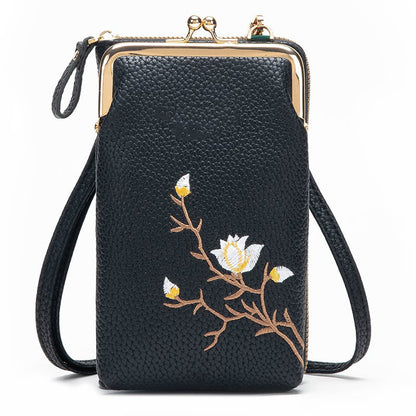 🔥Women Sling Cross-Body Wallet with Mobile Cell Phone Holder
