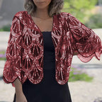 Women’s Elegant Sequin Beaded Shawl