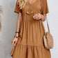 💃Loose Casual Tie Waist Flowy Dress👚