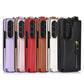 Elegant PU Leather Wallet Phone Case for Samsung with Ring Buckle
