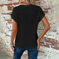 Women’s Summer Crochet Bat Sleeve T-Shirt