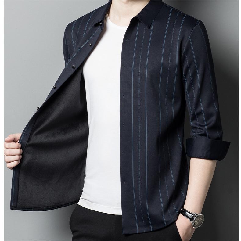 🔥Men's Winter Padded Stretch Wrinkle-Free  Shirt