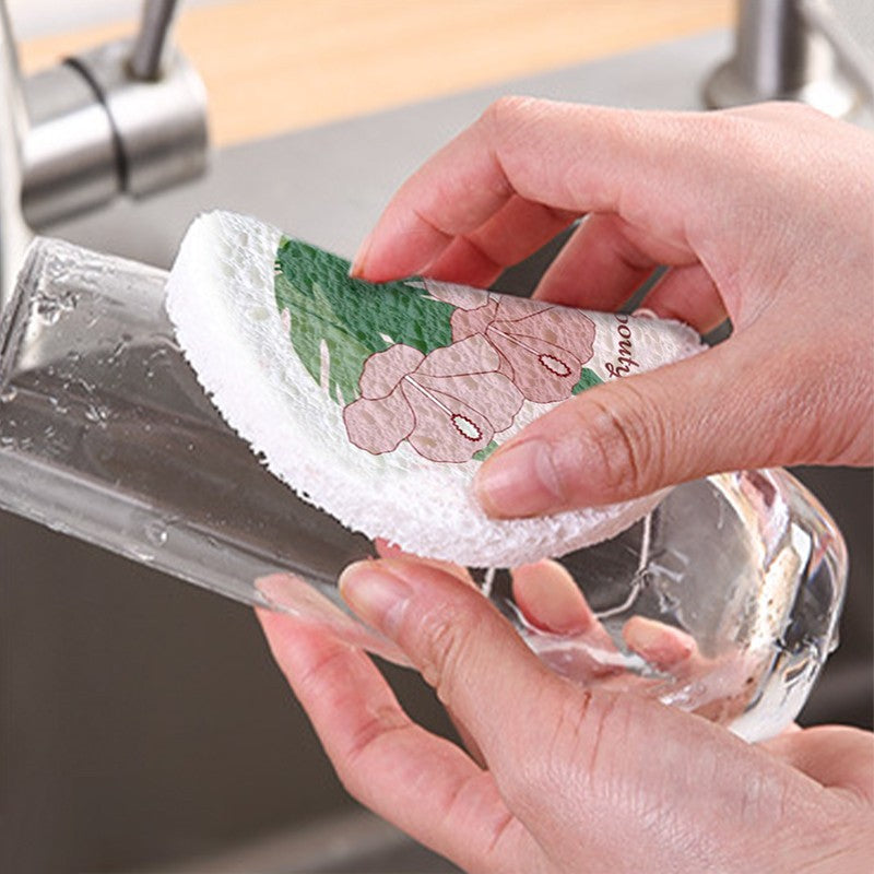 Scrub & Wipe Compressed Wood Pulp Sponges（BUY 3 GET 5 FREE）