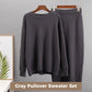 Women's Casual Knit Cardigan Sweater & High Waist Skirt 2-Piece Set