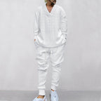 💥Men's 2-Piece V-Neck Baggy Sweatshirt & Joggers Set