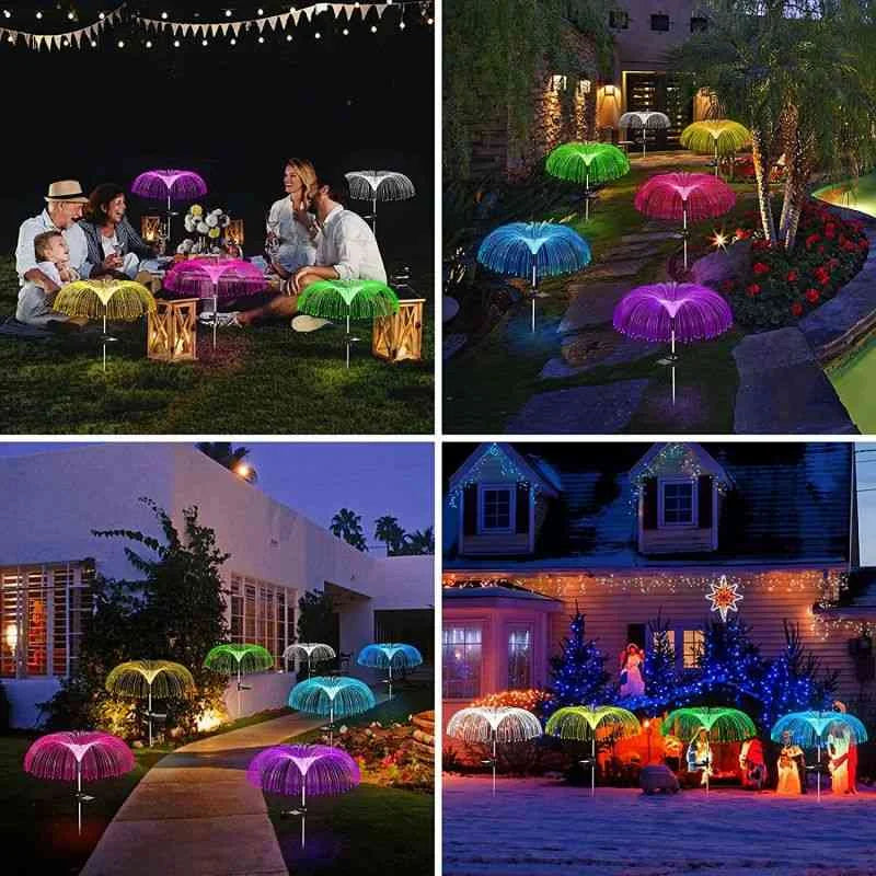 Solar Garden Lamp – Color-Changing Jellyfish Lamp