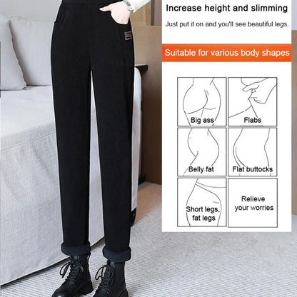 Women's High-waist Warm-weather Casual Pants