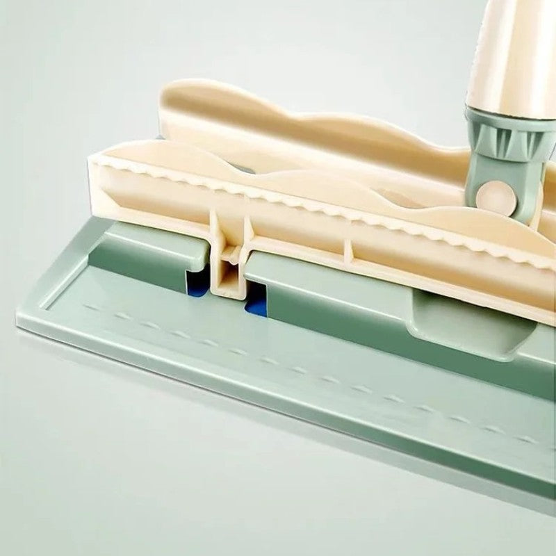 Flat Mop with Stainless Steel Handle, come with Reusable Washable Mop Cloths