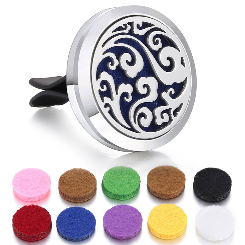 🔥Air Freshing Car Vent Diffuser Set with Clip & 10 Aroma Pads