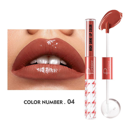 16 Colors Double Ended Highlighting Lip Gloss - High-shine Long-lasting✨