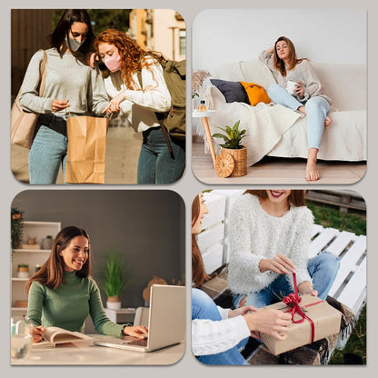 Women's 2 Piece Outfits Turtleneck Tunic & Joggers