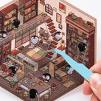 DIY 3D House Stickers