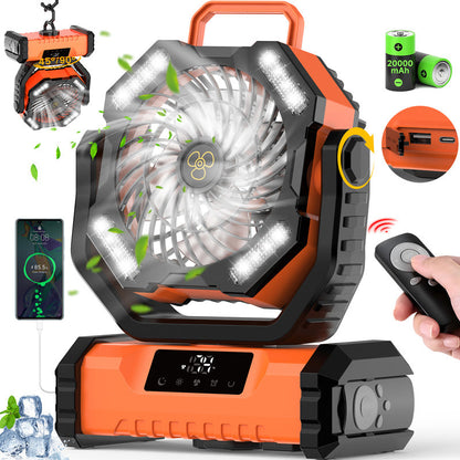 Portable Oscillating Fan with Remote Control