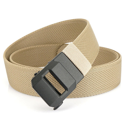 Automatic Buckle Stretch Nylon Belt For Men