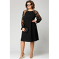 🔥2025 HOT SALE🔥 Lace Patchwork Round Neck Long Sleeve Dress
