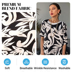 Elegant Printed Dress for Women – Stylish & Comfortable Fit👗Women’s Elegant Loose Round-Neck Printed Dress