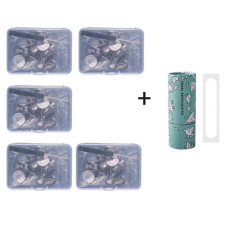 Removable No-Sew Jeans Buttons Set