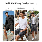 🩳 Men's Cargo Shorts with Drawstring – Easy pull-on, multi-pockets. Lightweight & comfy. Perfect for walks or gardening.