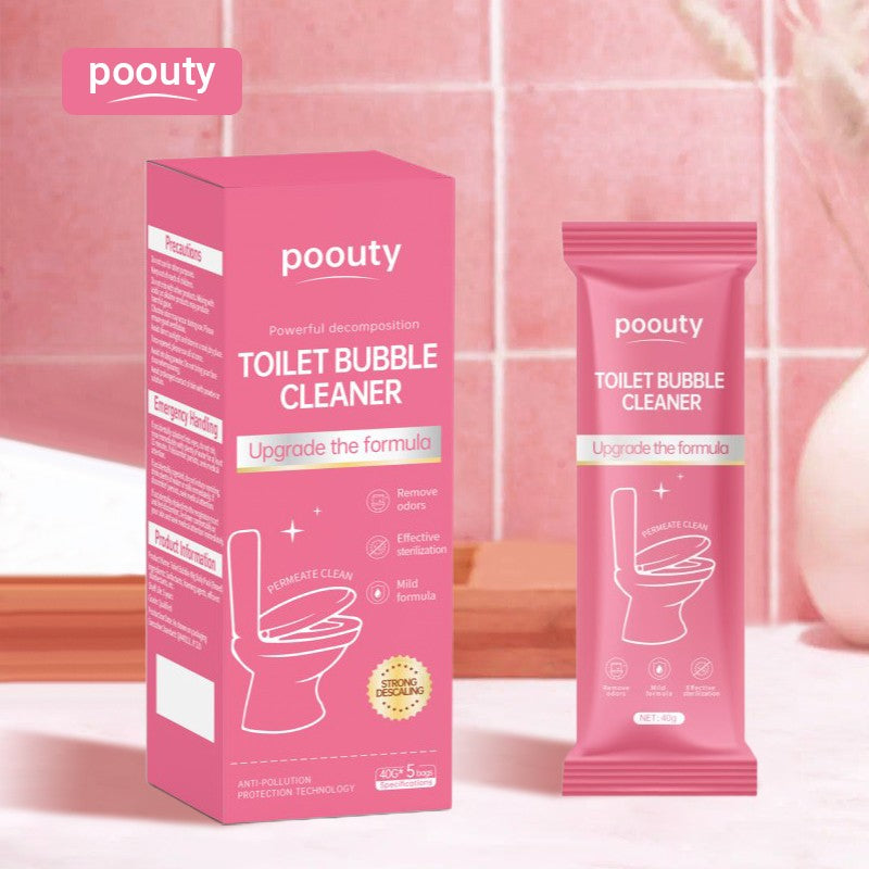 🔥Pink Quick Foaming Toilet Bowl Cleaner - Powder Packs