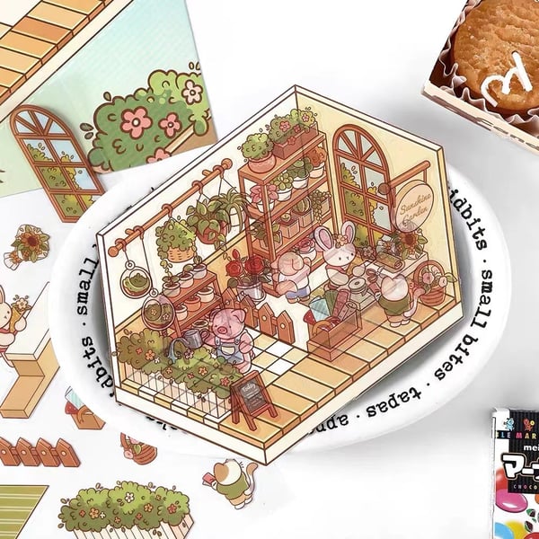 DIY 3D House Stickers
